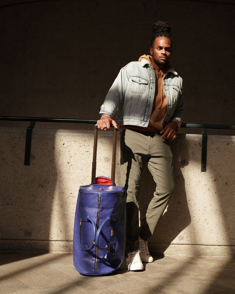 Apollo 1 Backpack & Rolling Duffle Bag Set in Royal Blue
