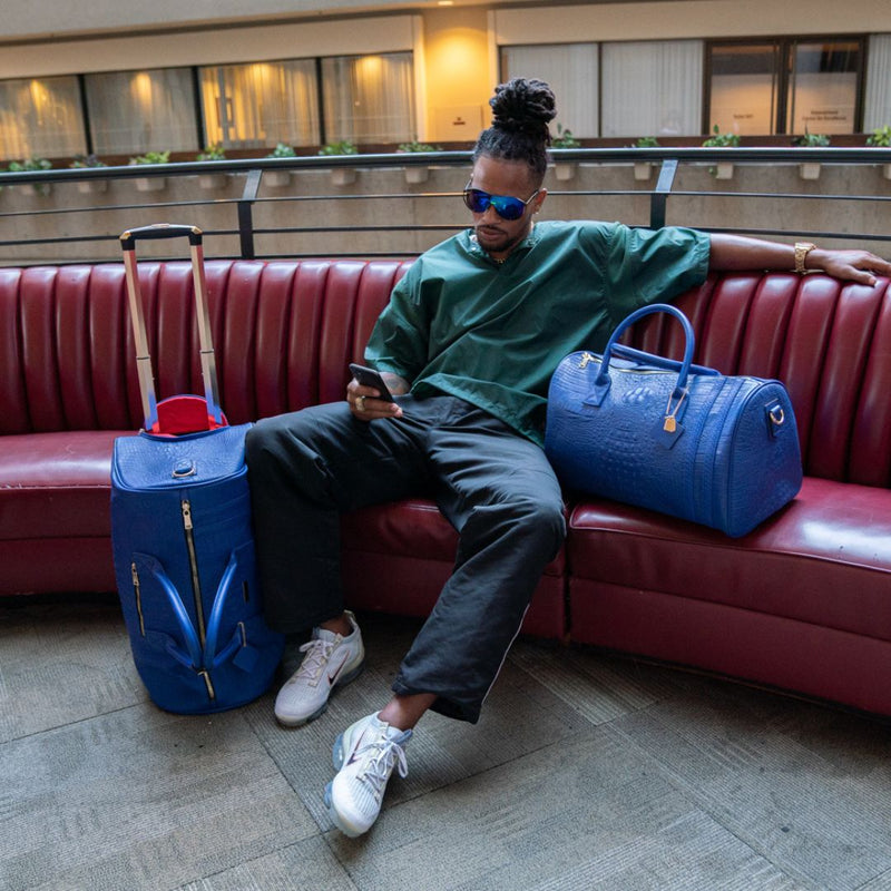Apollo 2 Rolling Duffle Bag in Royal Blue