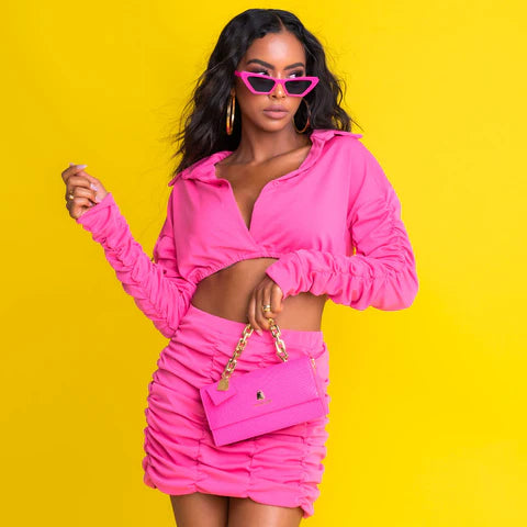 Sarah Purse in Hot Pink