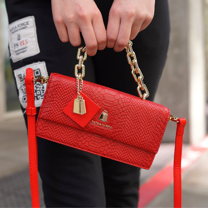 Sarah Purse in Red