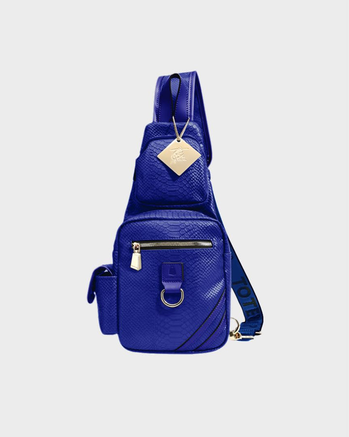 Apollo 1 Tear Drop Crossbody Bag in Royal Blue