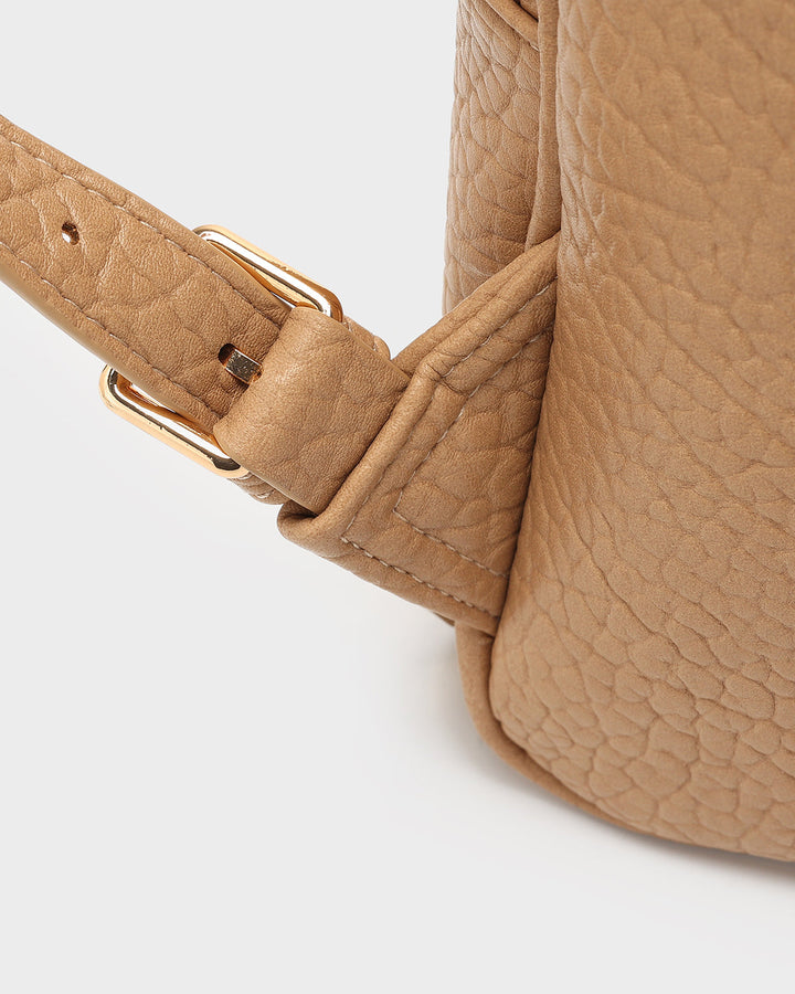 Rock Chic Backpack in Tan Brown