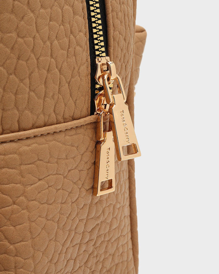 Rock Chic Backpack in Tan Brown