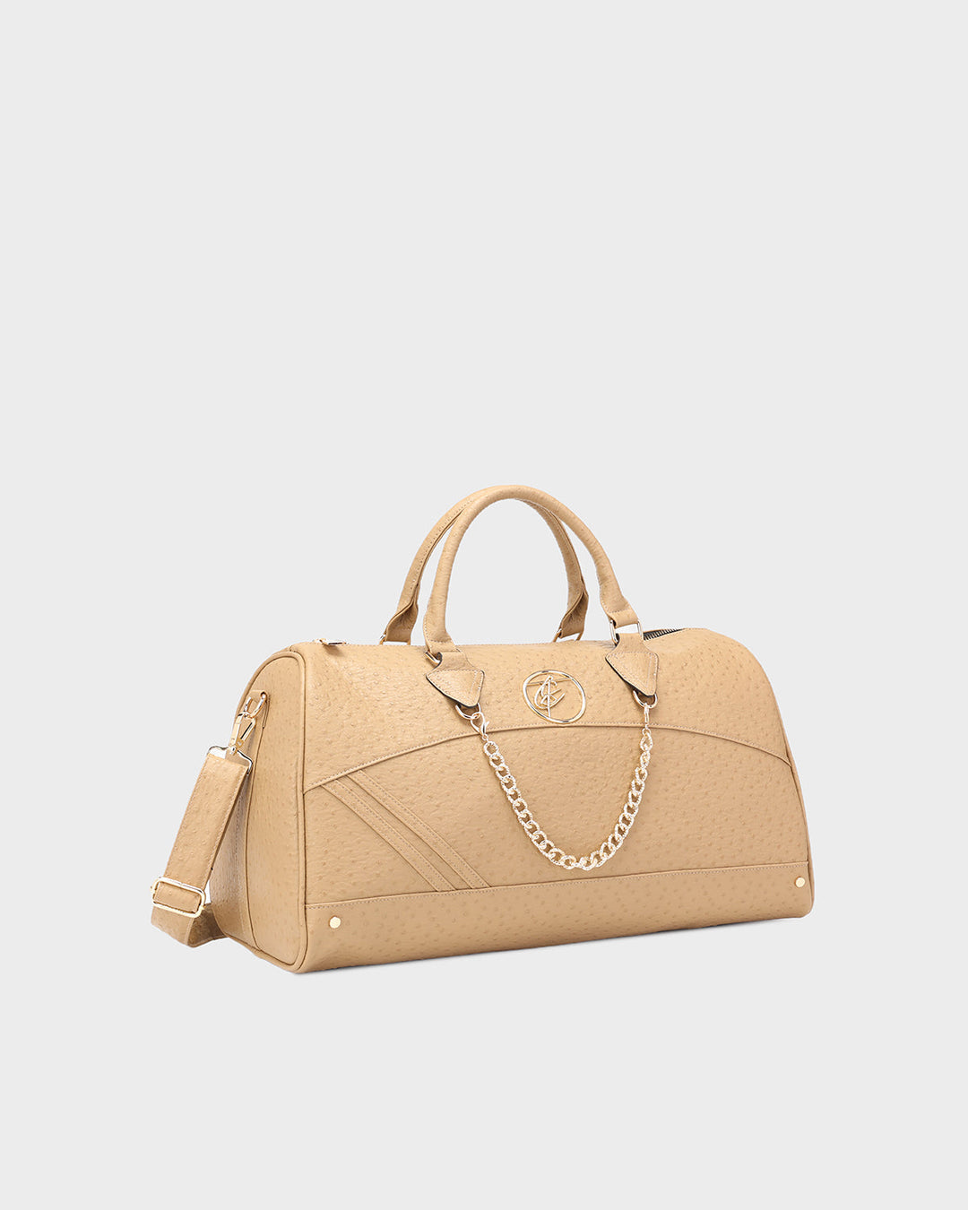 Rock Chic Duffle Bag in Tan Brown