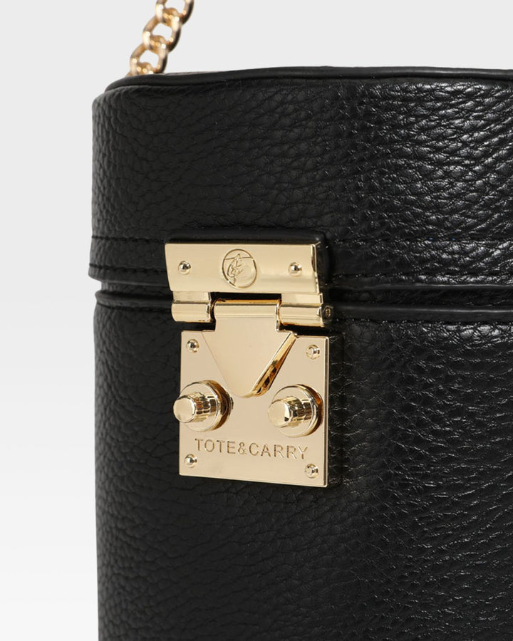 Beauty Barrel Purse in Black