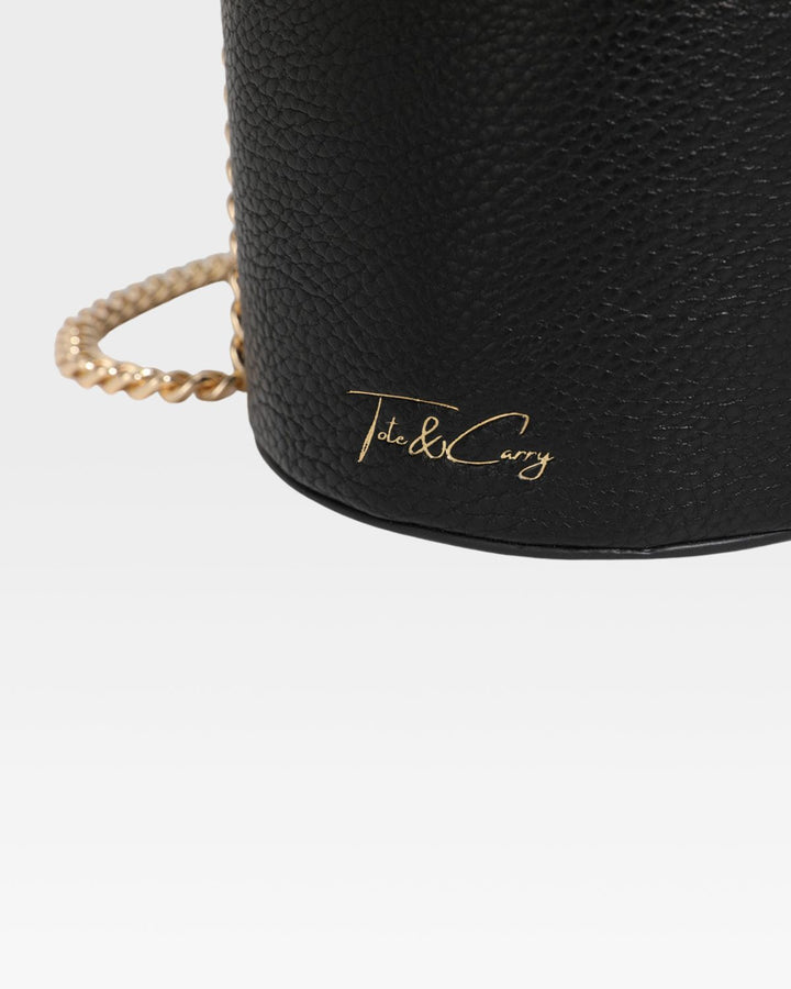Beauty Barrel Purse in Black