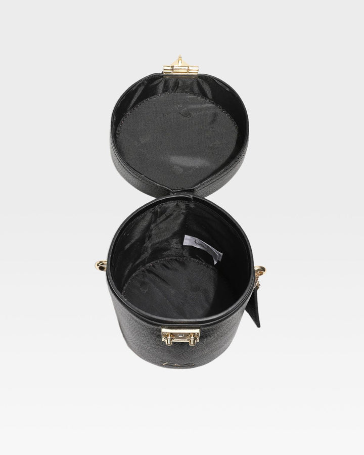Beauty Barrel Purse in Black