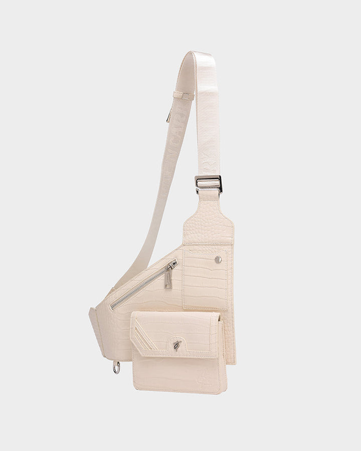 Blast Off Sling Bag in Cream White