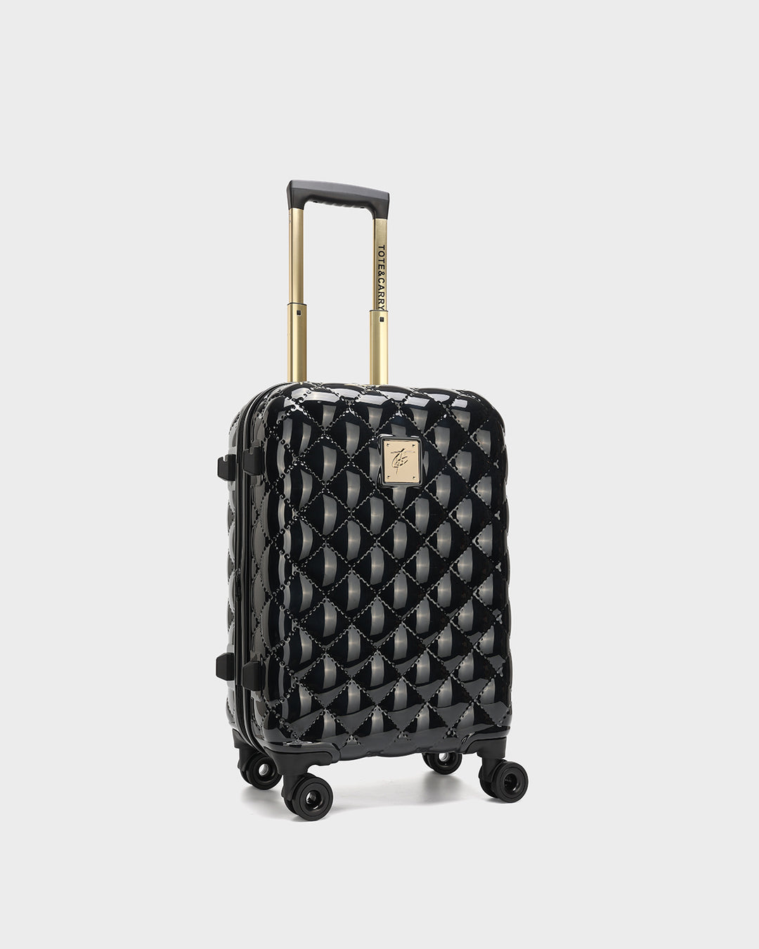 Diamond 3 Piece Luggage Set in Black