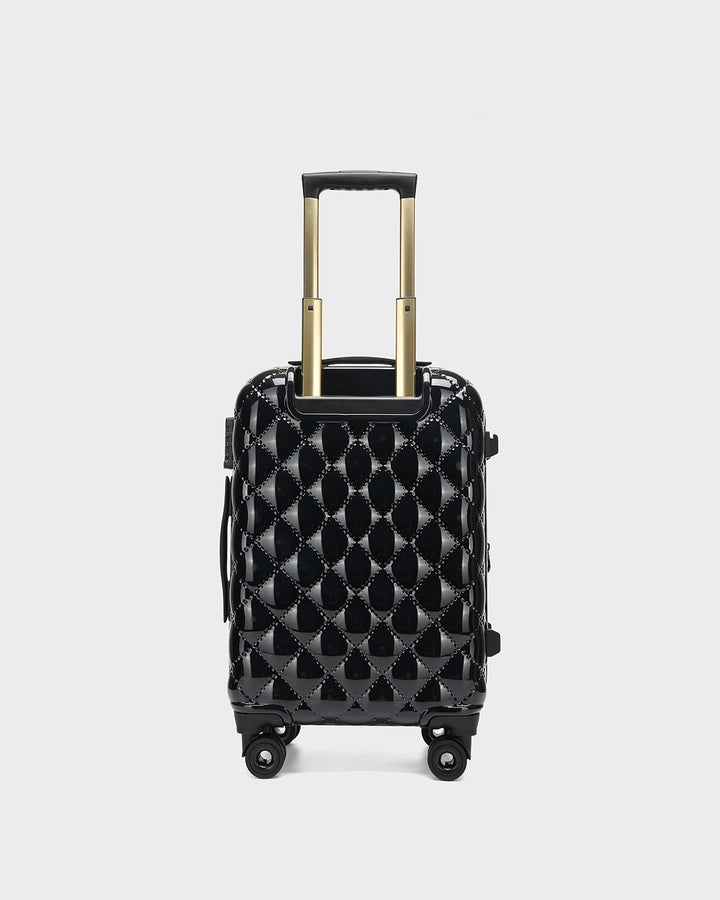 Diamond 3 Piece Luggage Set in Black