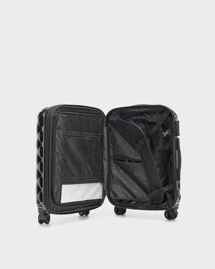 Diamond 3 Piece Luggage Set in Black