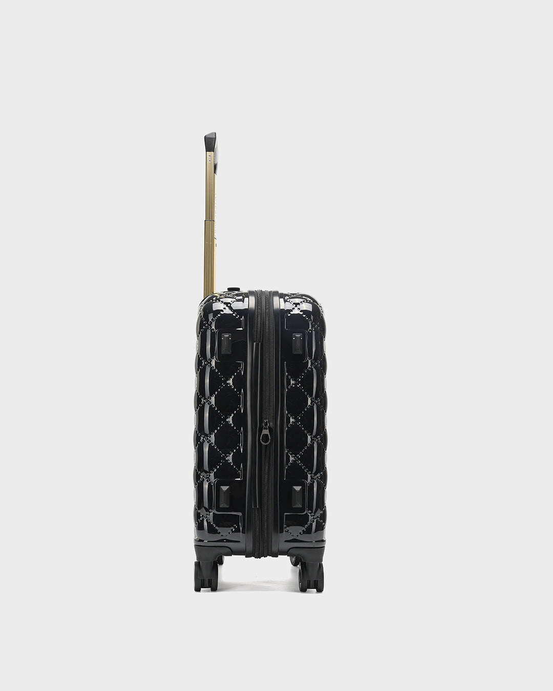 Diamond 3 Piece Luggage Set in Black
