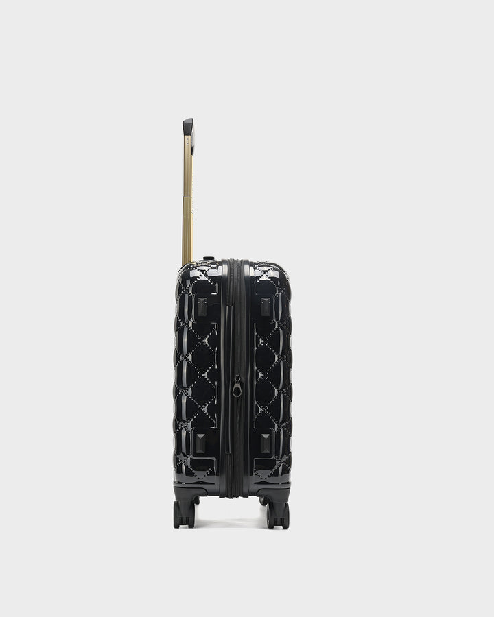 Diamond 3 Piece Luggage Set in Black
