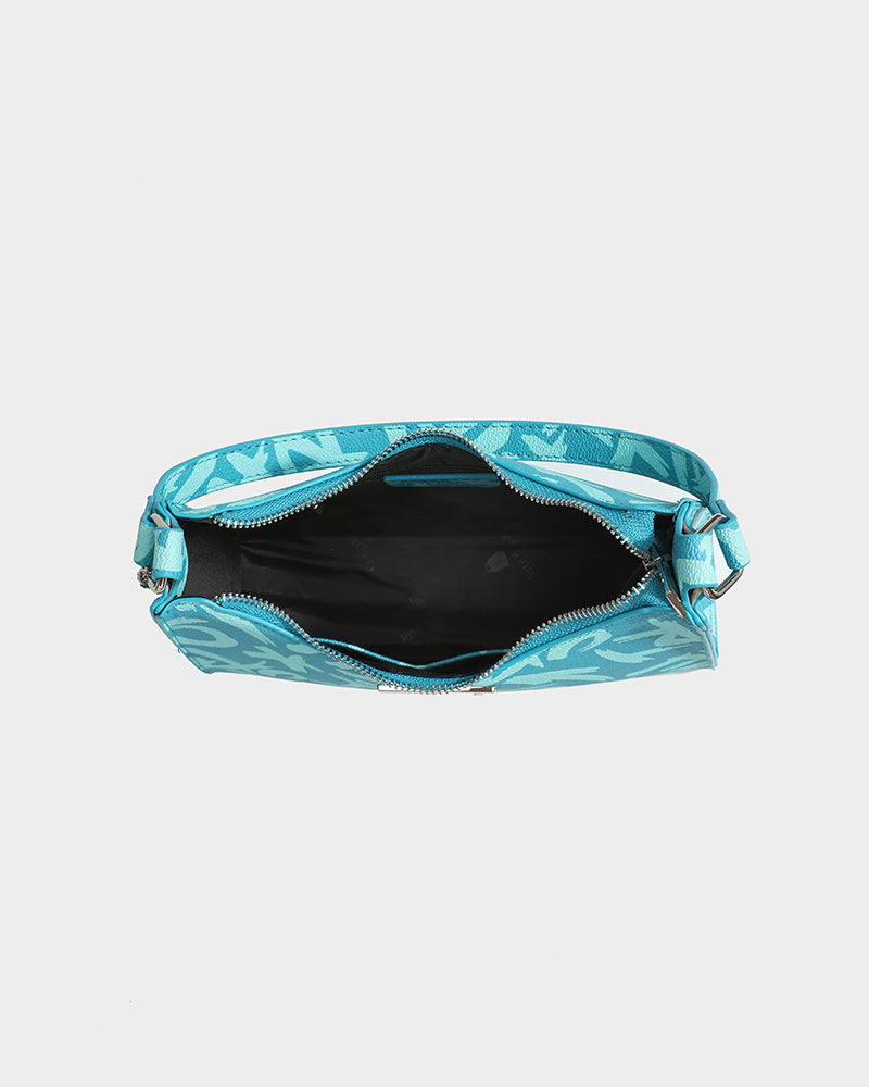 Graffiti Shoulder Bag in Blue