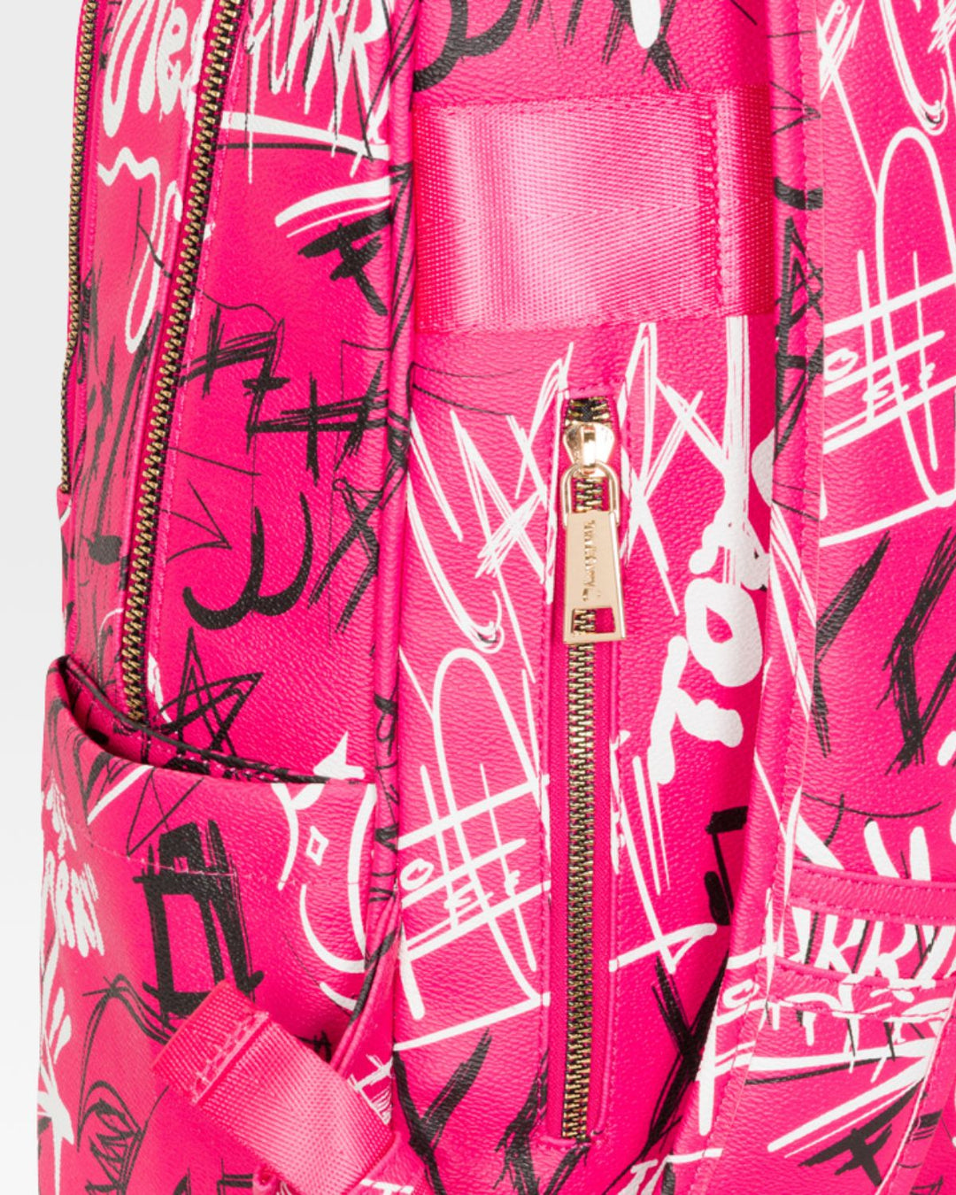 Graffiti Tombstone Roller Duffle Set in Neon Pink
