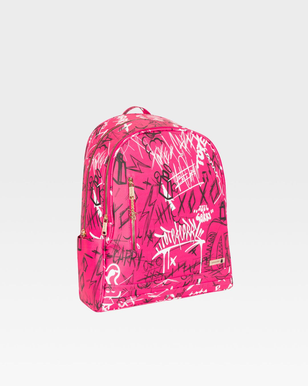 Graffiti Tombstone Roller Duffle Set in Neon Pink
