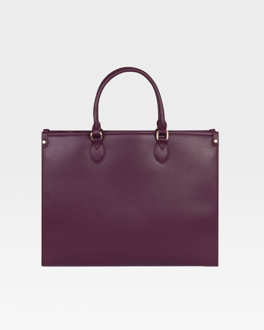 Mini Tote Bag in Burgundy
