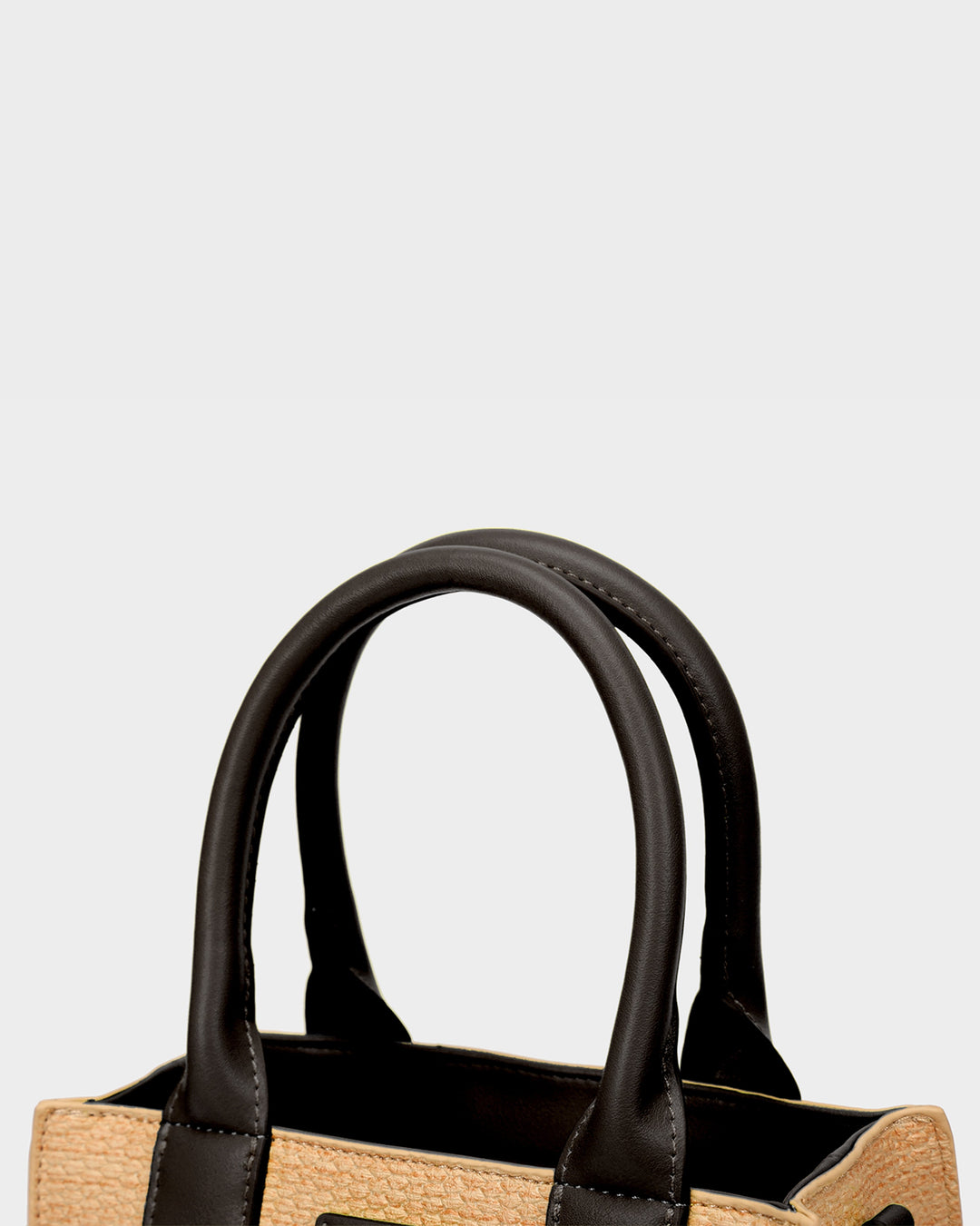Pebble Leather Mini Tote Bag in Black