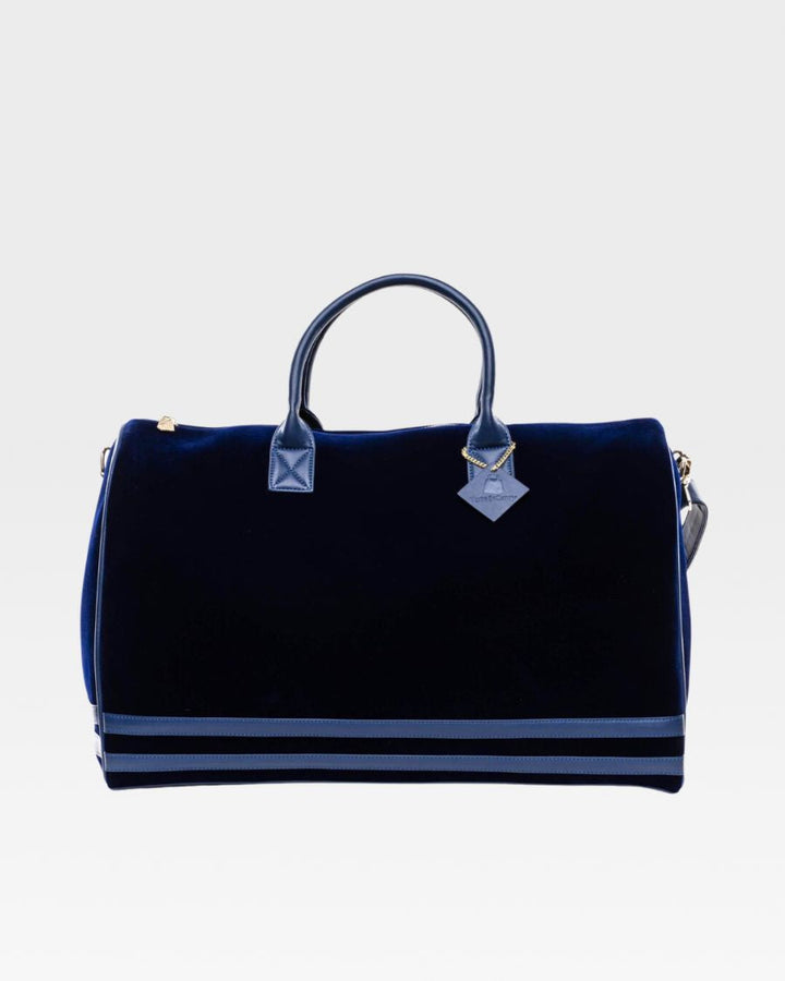Velvet Duffle Bag in Royal Blue